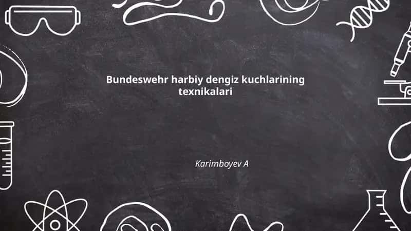 Bundeswehr harbiy dengiz kuchlarining texnikalari 1