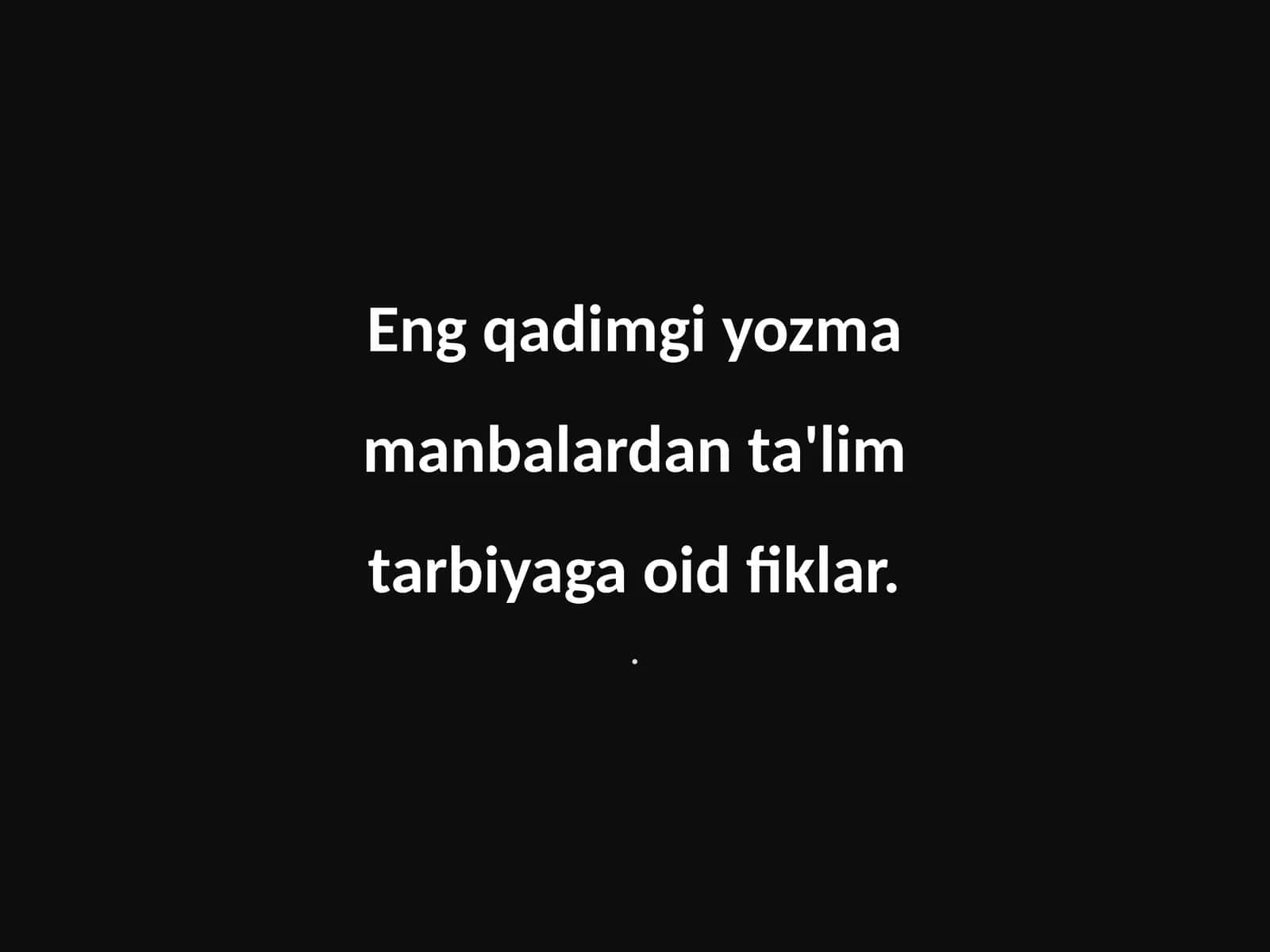 Yozma manbalar tarixiy ahamiyati 1