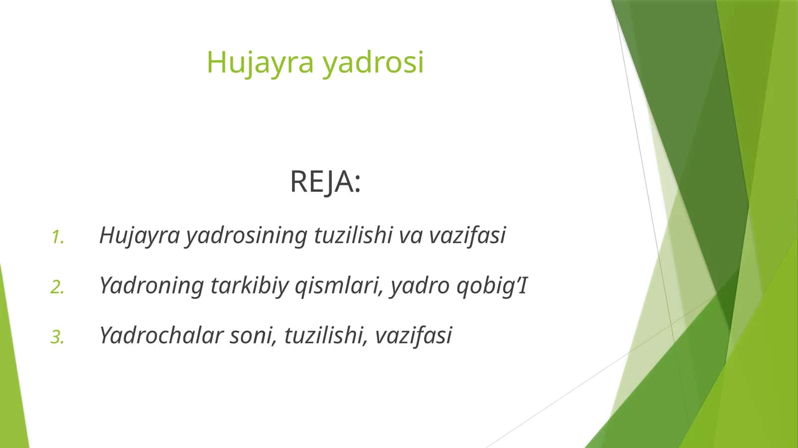 Hujayra yadrosi 1