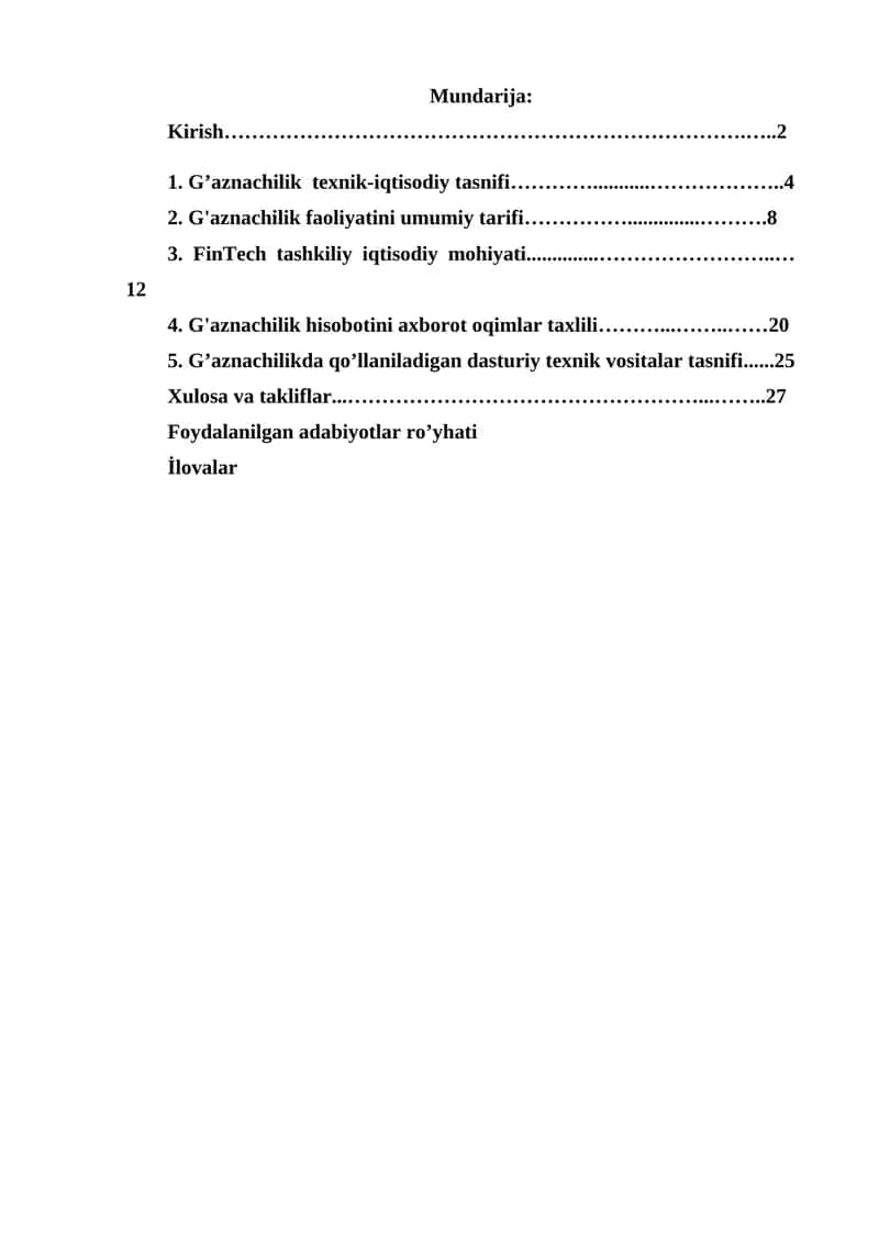 G'aznachilik tashkilotining strategik ahamiyati 1