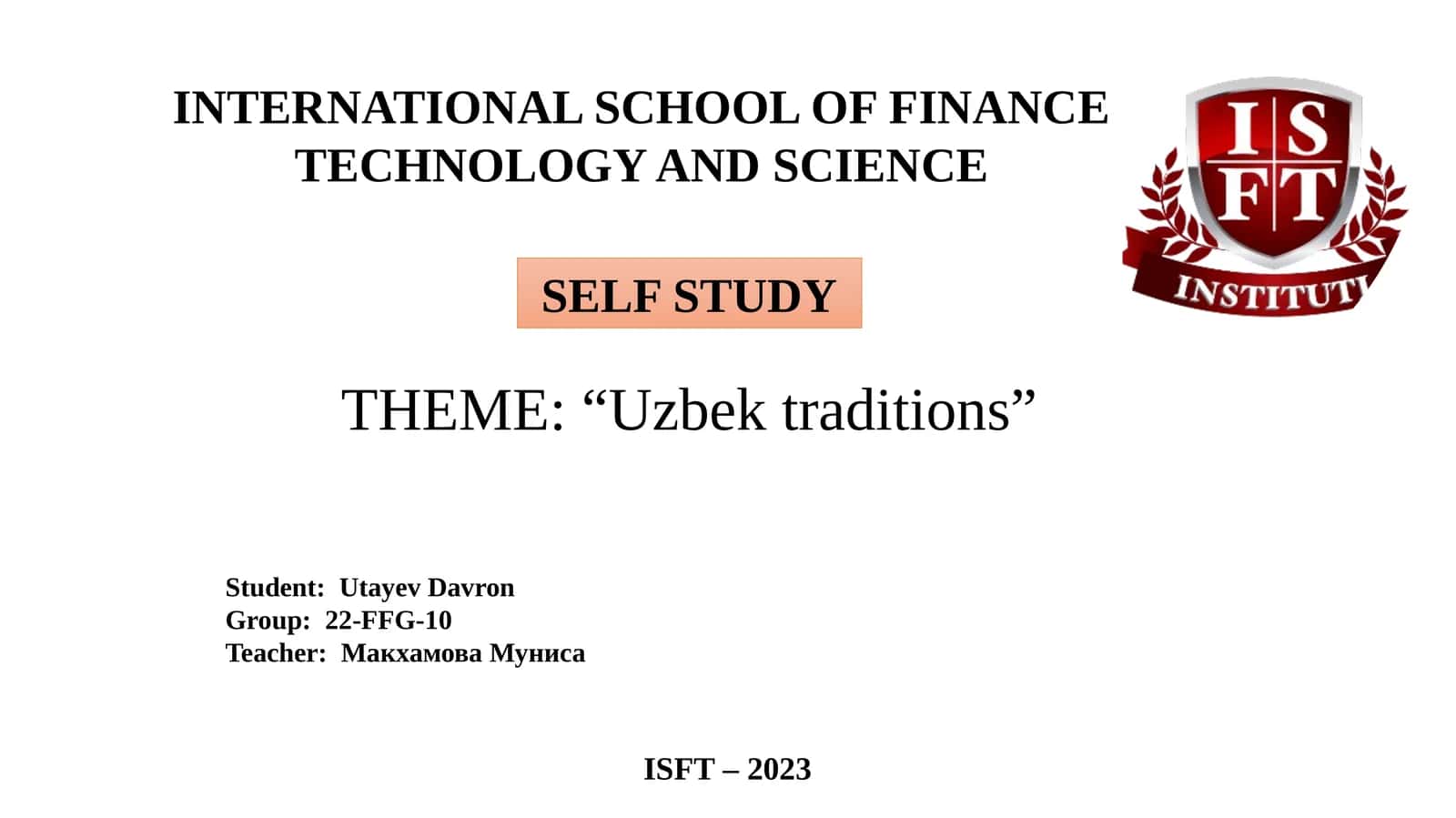 National customs and traditions of Uzbekistan 1
