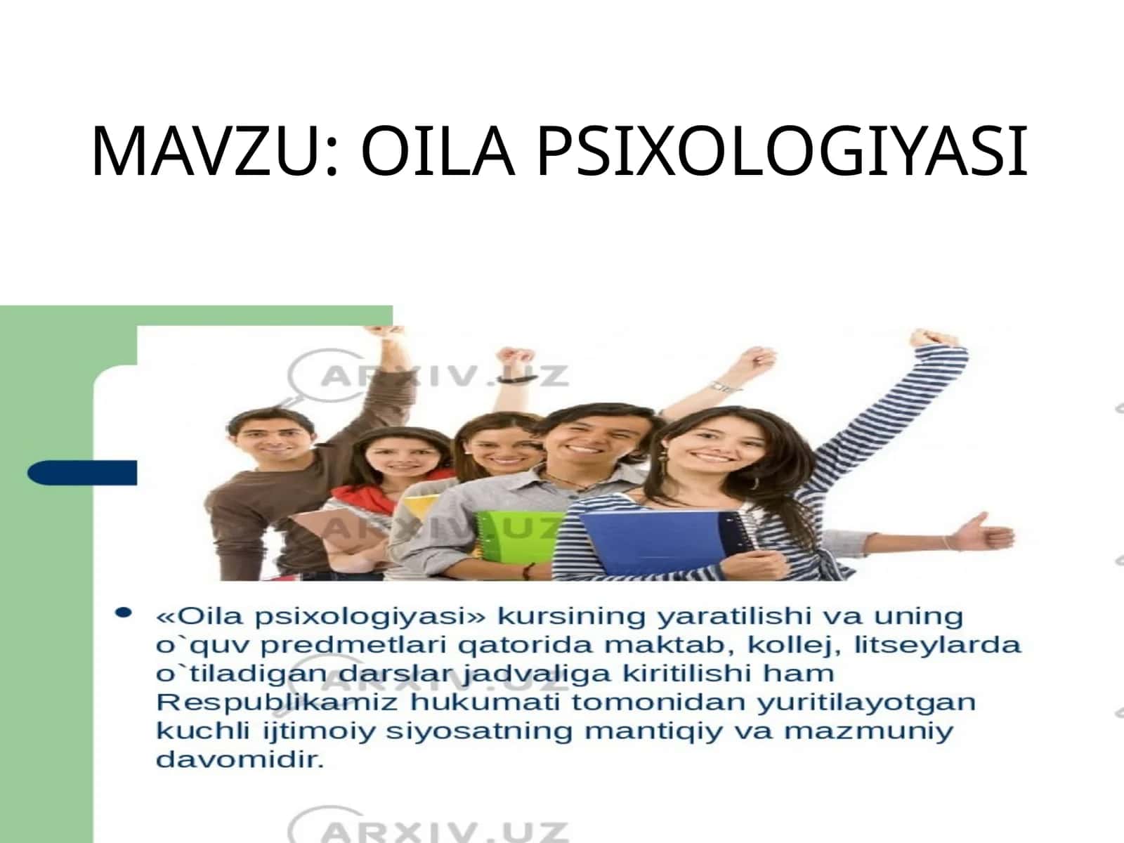 OILA PSIXOLOGIYASI 1