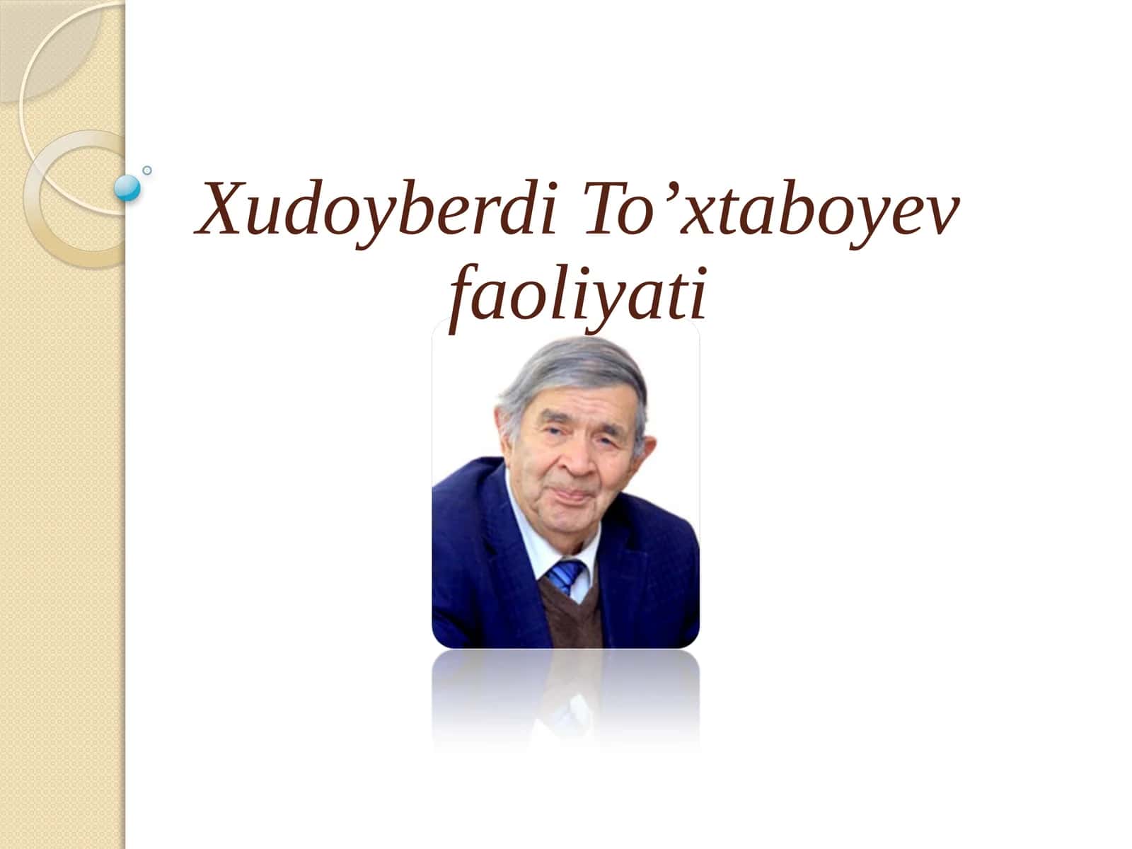 Xudoyberdi To’xtaboyev faoliyati 1