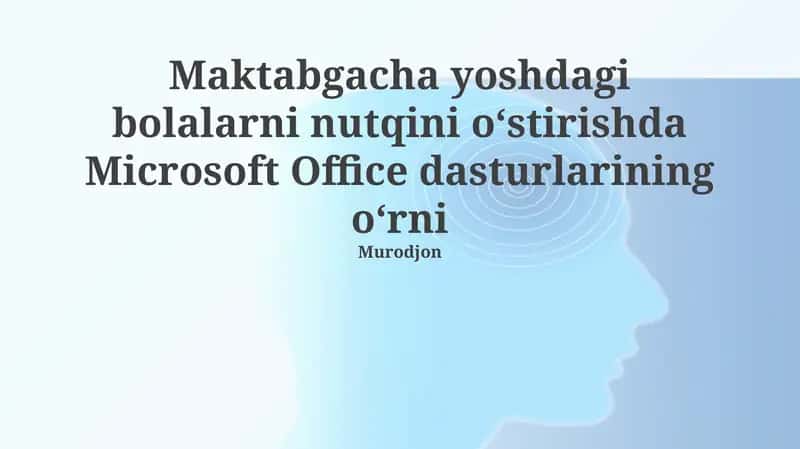 Microsoft Office dasturlarini oʻrganish 1