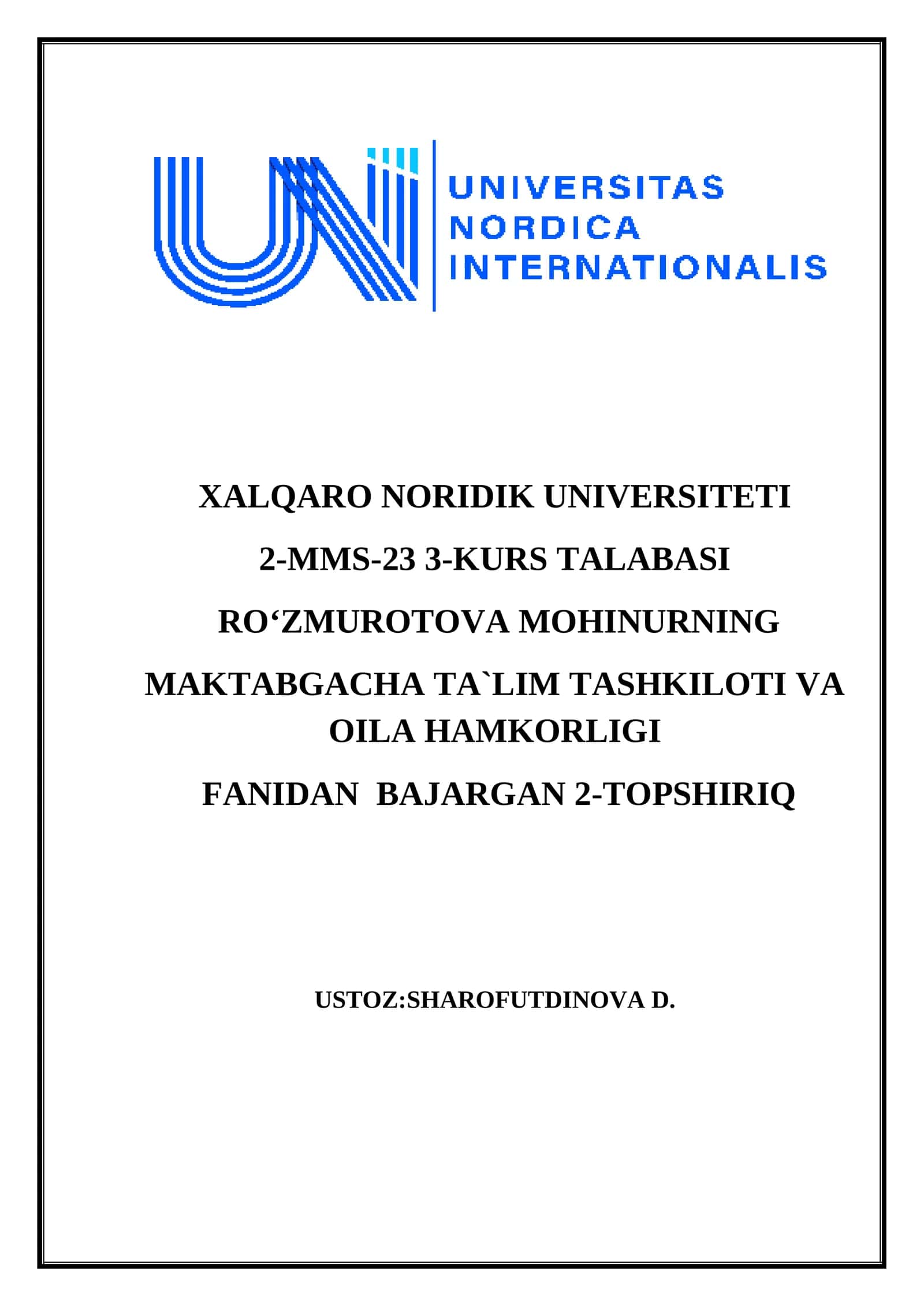 TADBIR ISHLANMASI 1