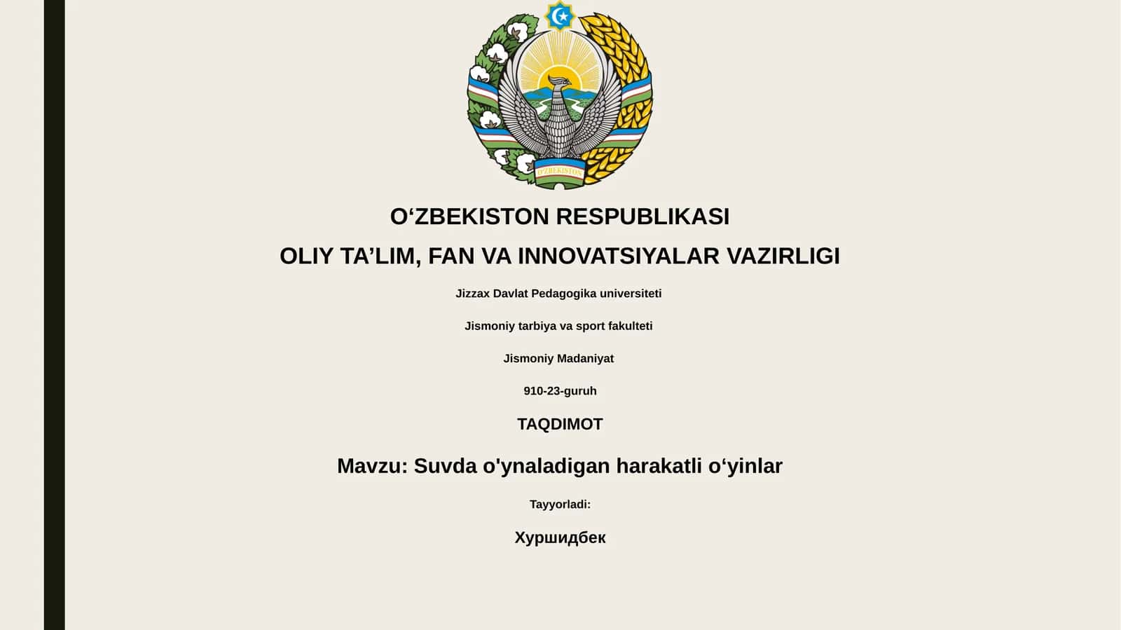 Suvda o'ynaladigan harakatli oʻyinlar 1