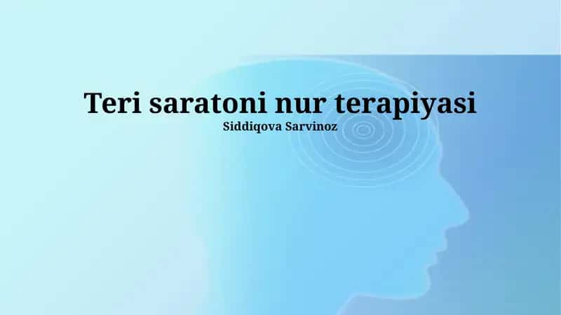 Teri saratoni nur terapiyasi 1