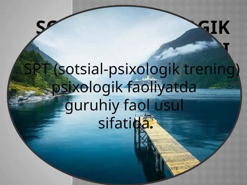 Sotsial-psixologik trening 1