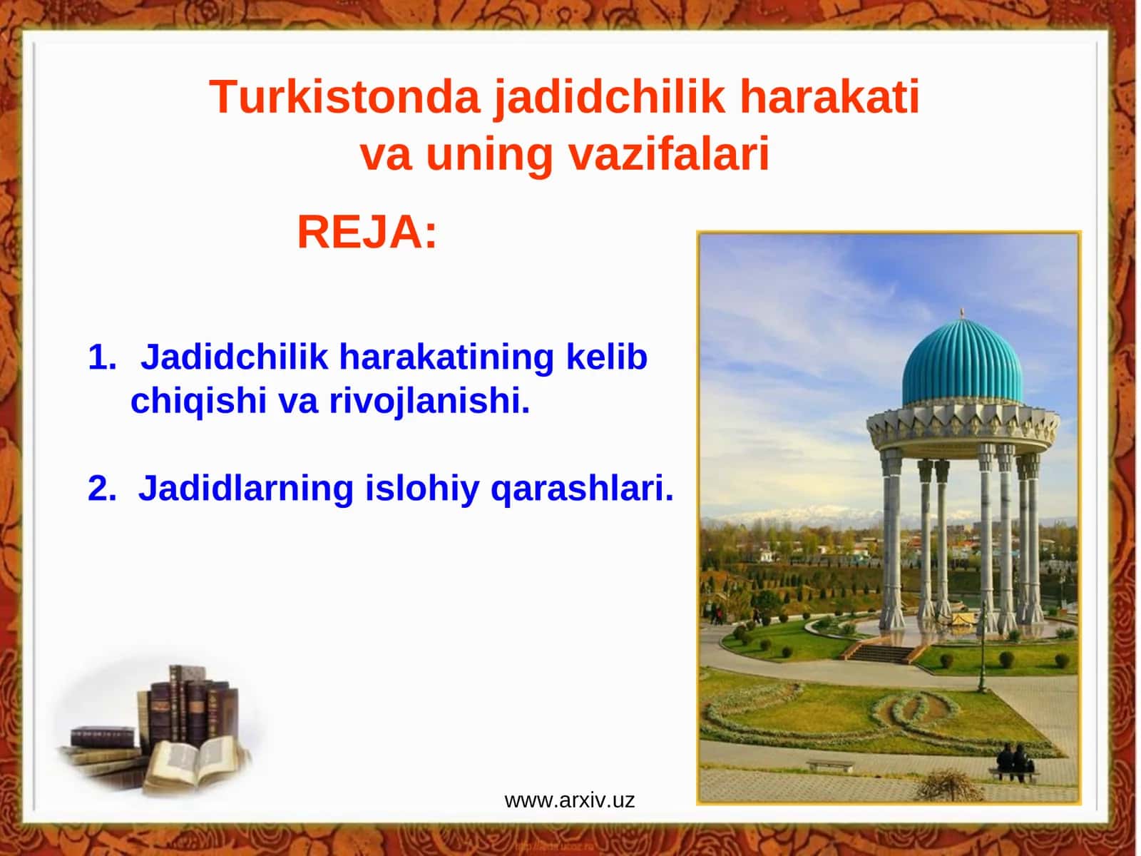 Jadidchilik harakati va uning rivojlanishi 1