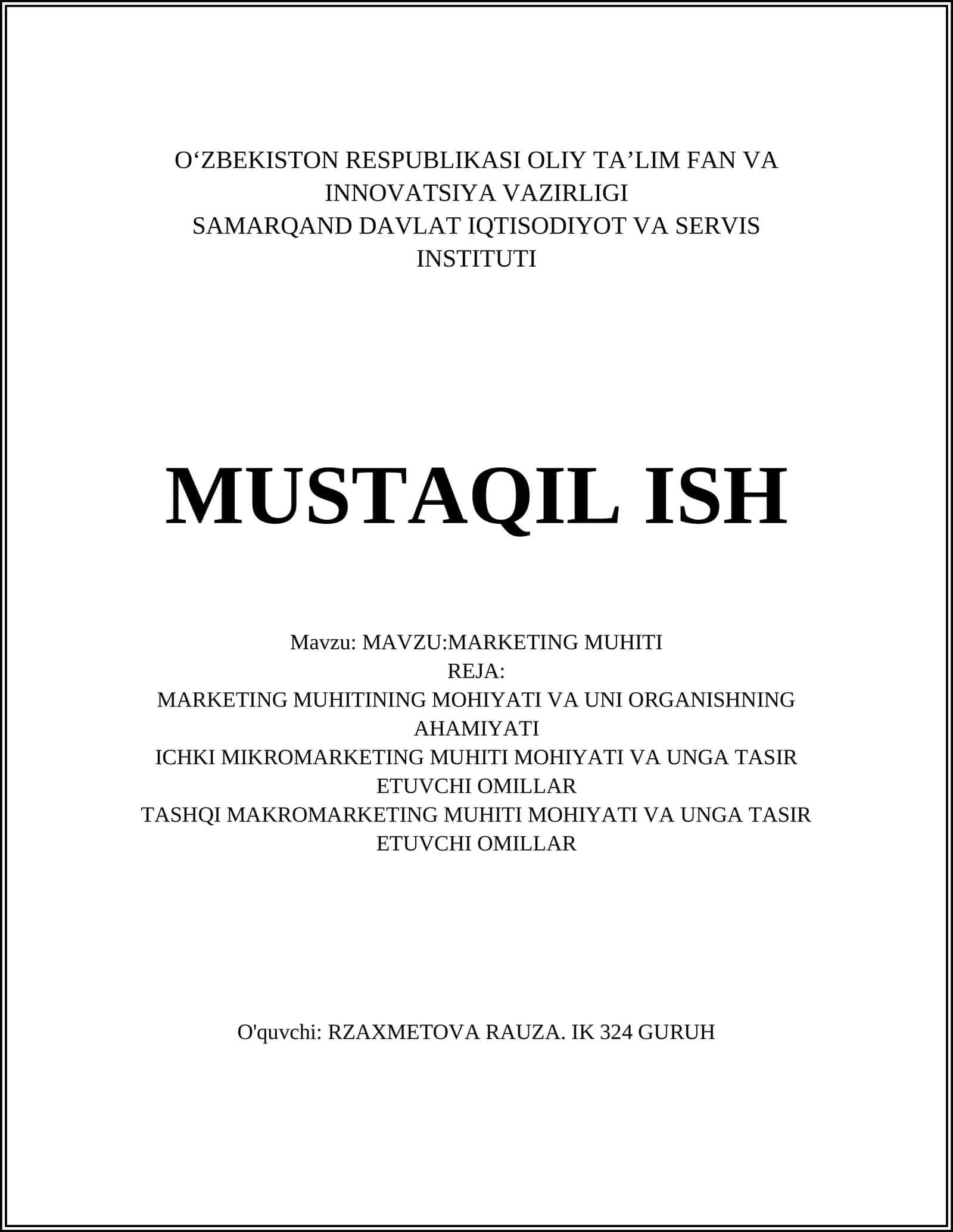 MARKETING MUHITI 1