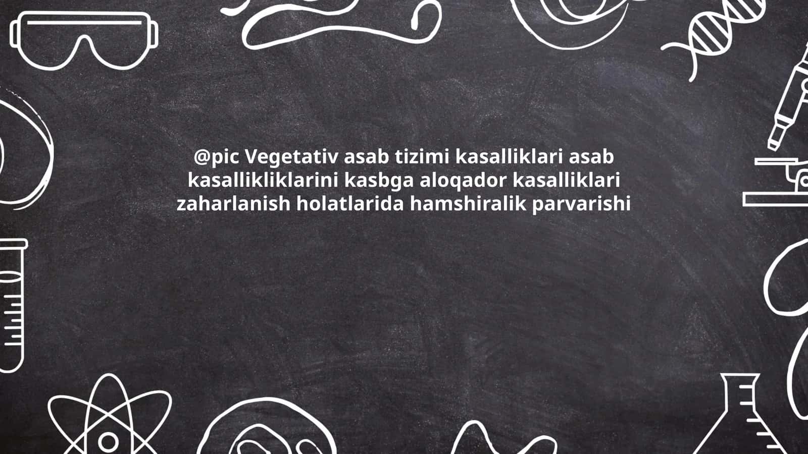 Vegetativ asab tizimi kasalliklari 1