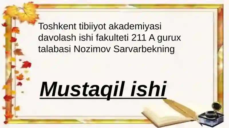 ShAXSIY HIMOYA VOSITALARI