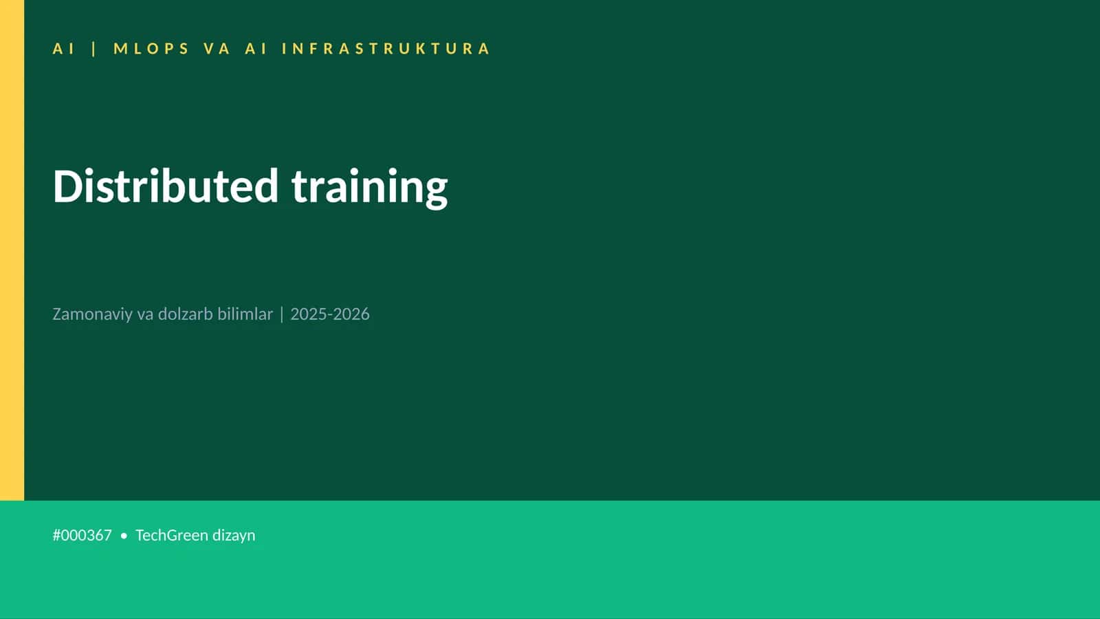 Distributed training 1