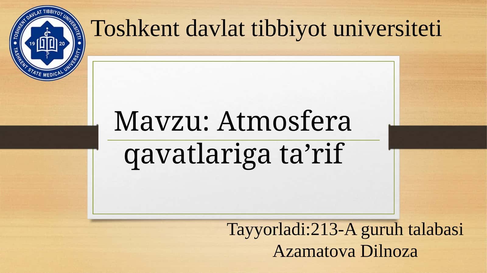 Atmosfera qavatlariga ta’rif 1