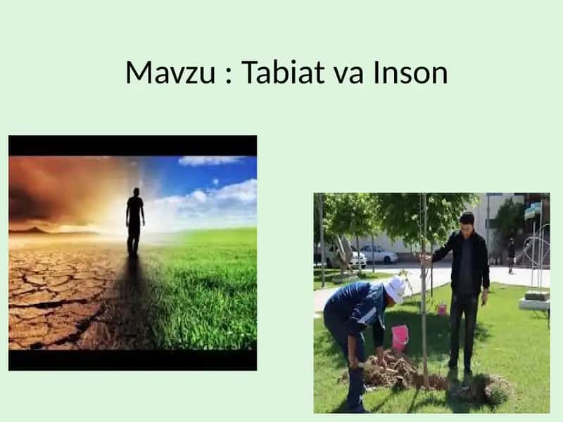 Tabiat va Inson 1