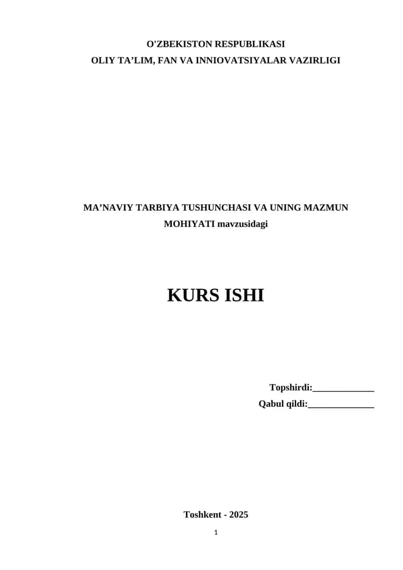 Ta'lim Tizimi va Ma'nviy Yangilanish 1