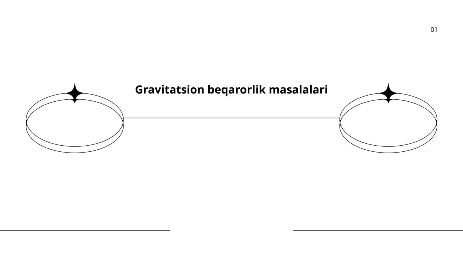 Gravitatsion beqarorlik masalalari 1
