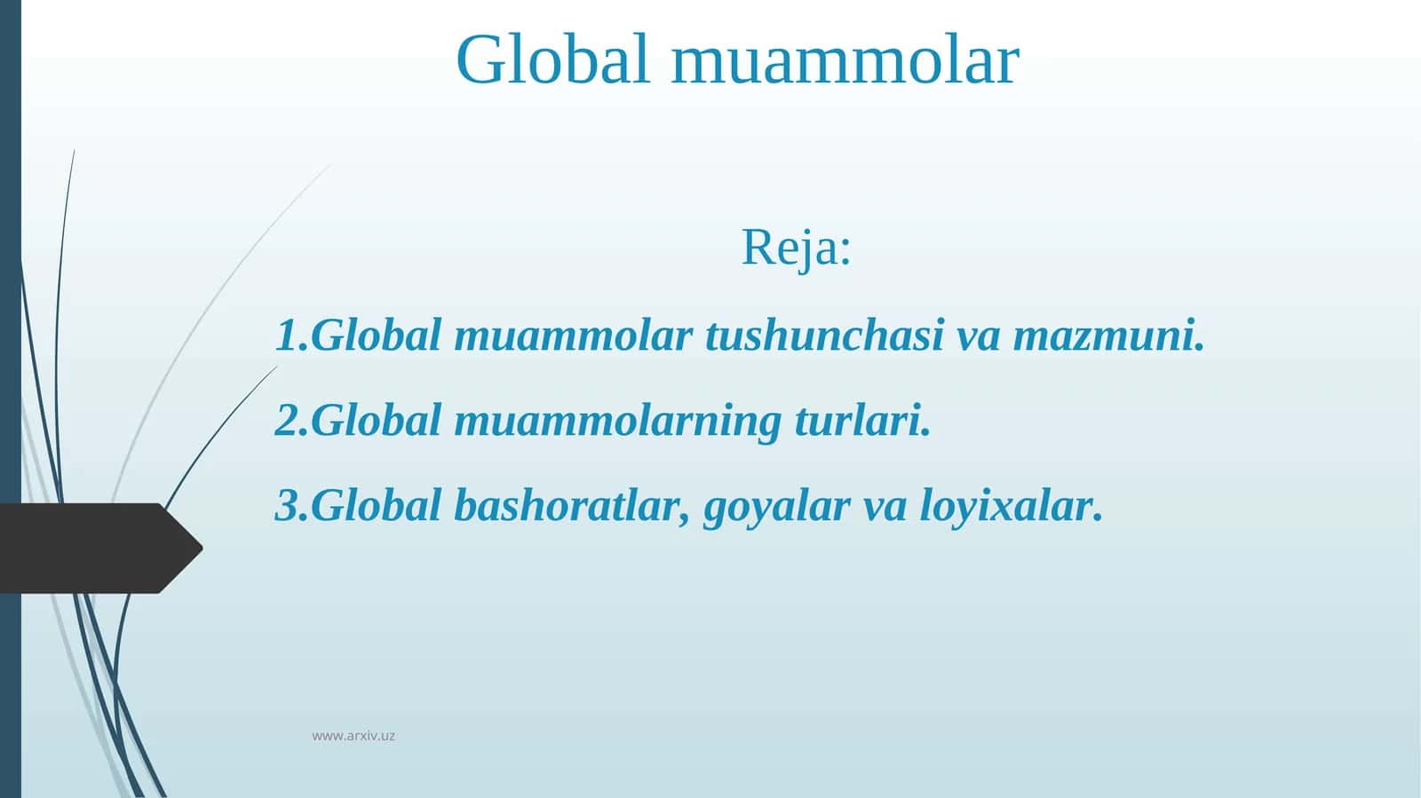 Global muammolar 1