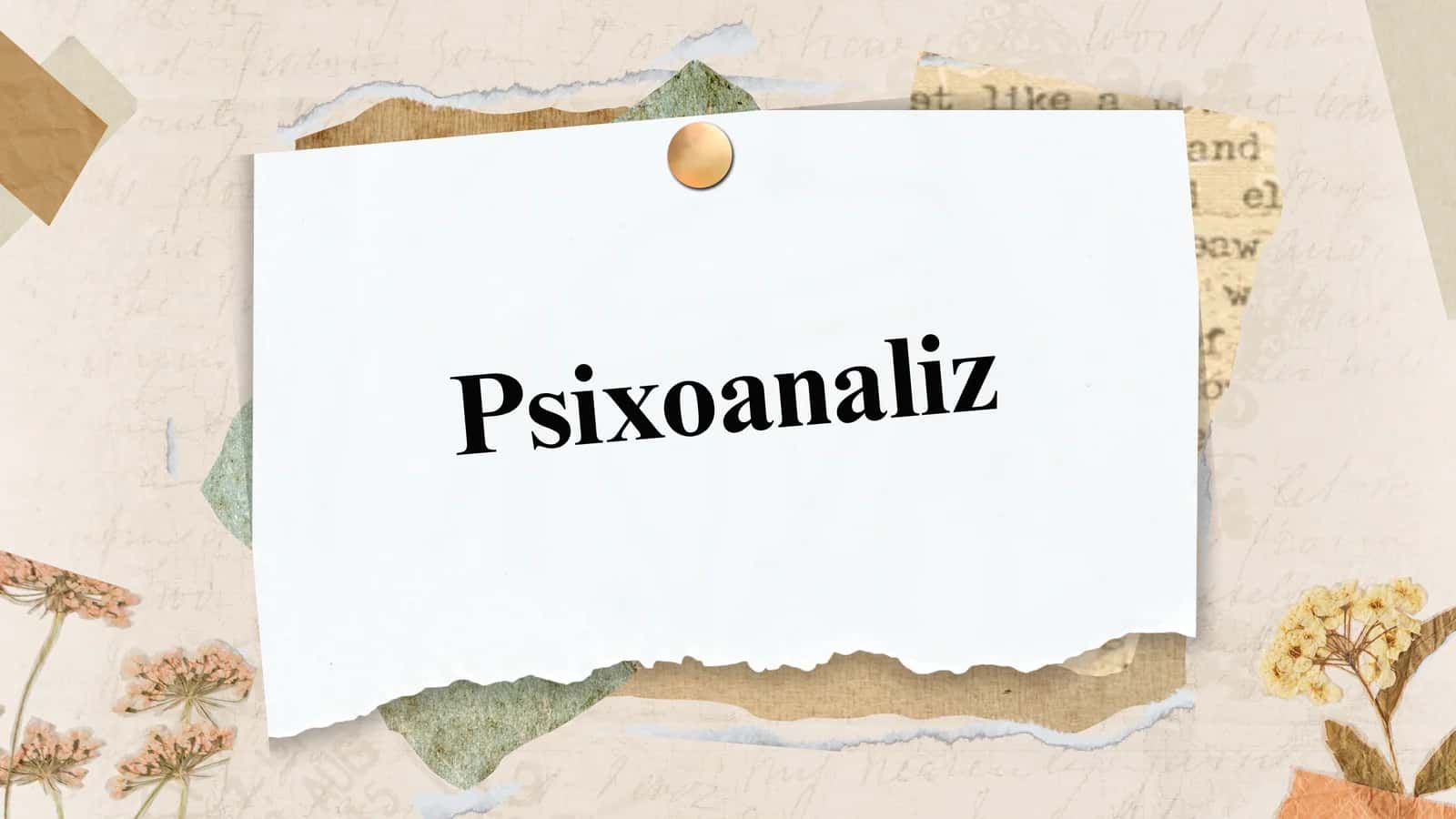 Psixoanaliz 1