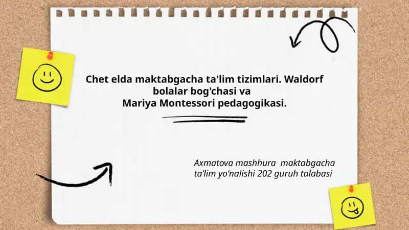 Mariya Montessori pedagogikasi 1