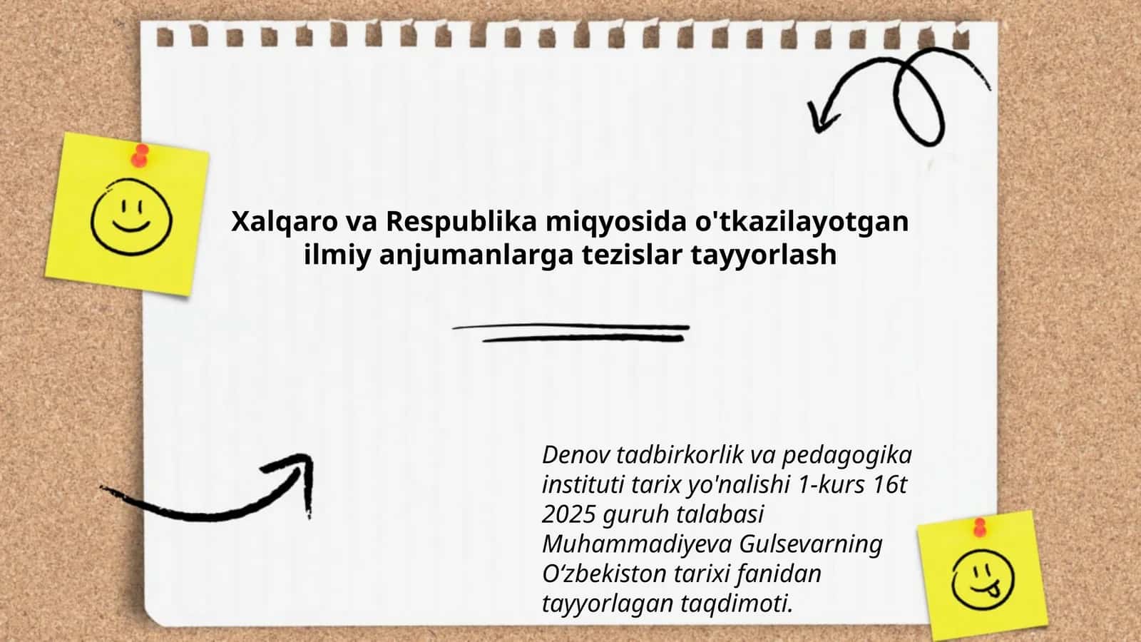 Oʻzbekiston tarixi fanidan tayyorlagan taqdimoti 1