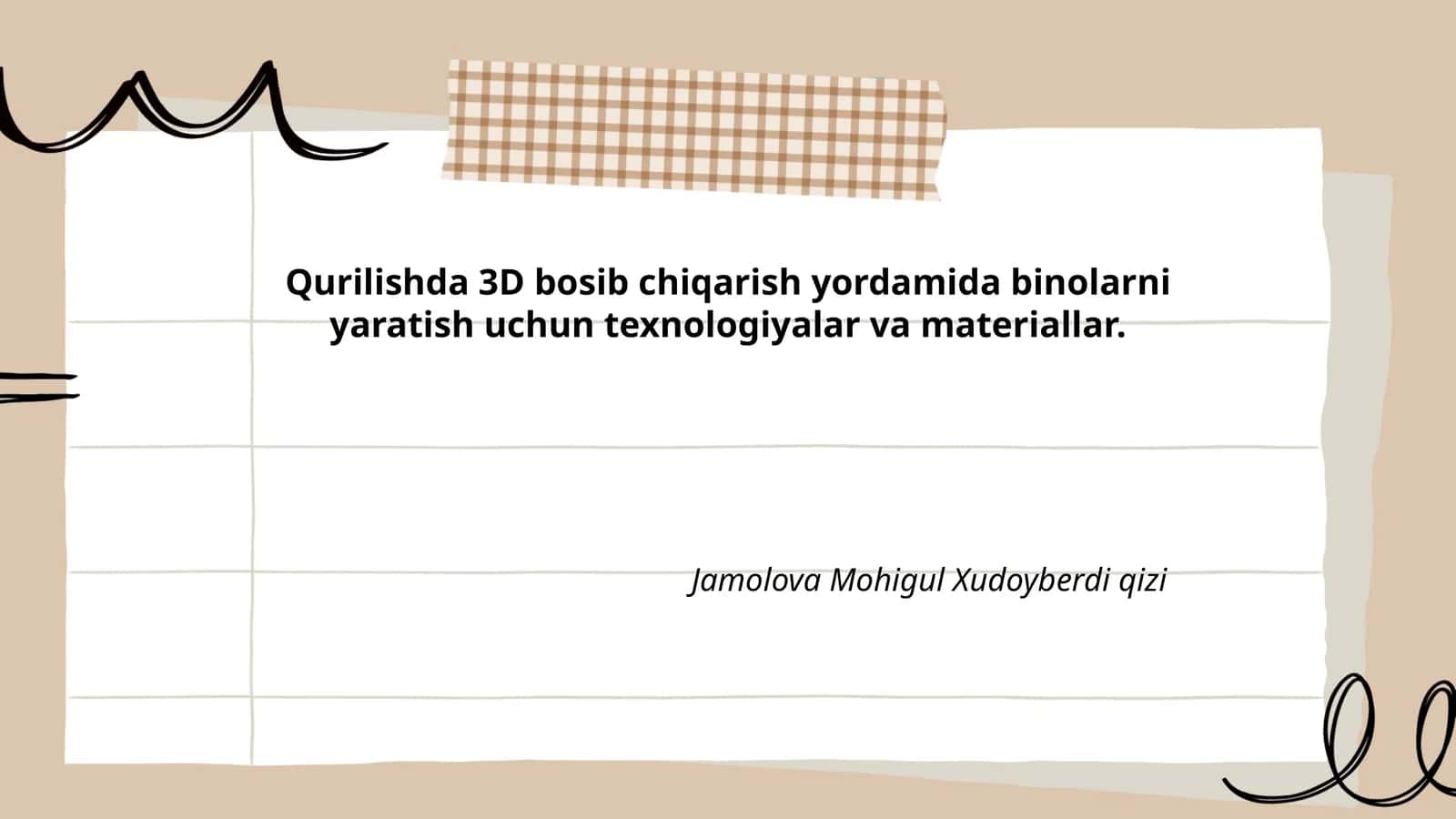 Qurilishda 3D bosib chiqarish yordamida binolarni yaratish uchun texnologiyalar va materiallar 1