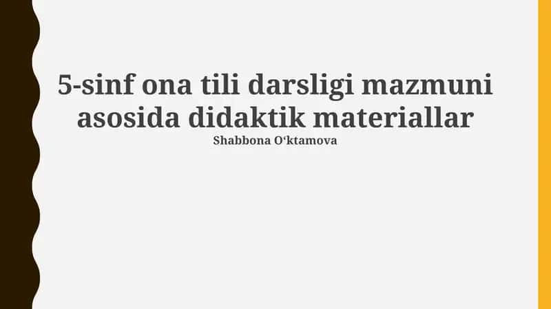 5-sinf Ona Tili Darsligi 1