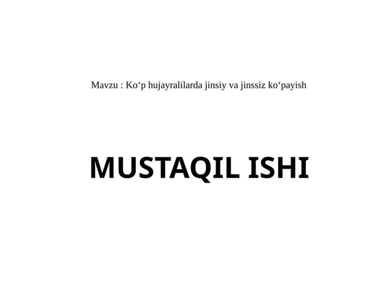 Koʻphujayralilardajinsiyvajinssizkoʻpayish 1
