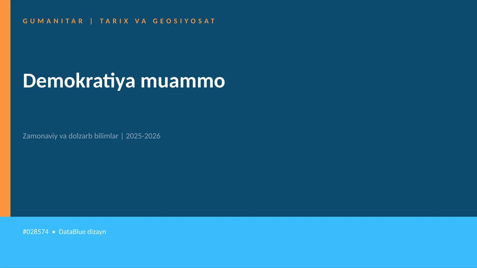 Demokratiya muammo 1