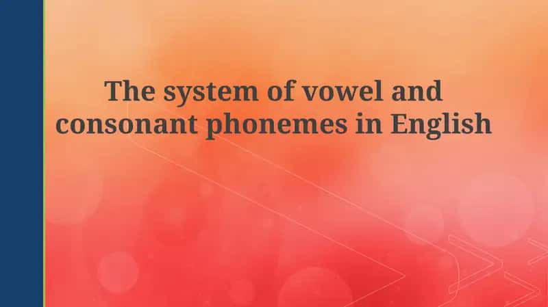 English Phonemes 1
