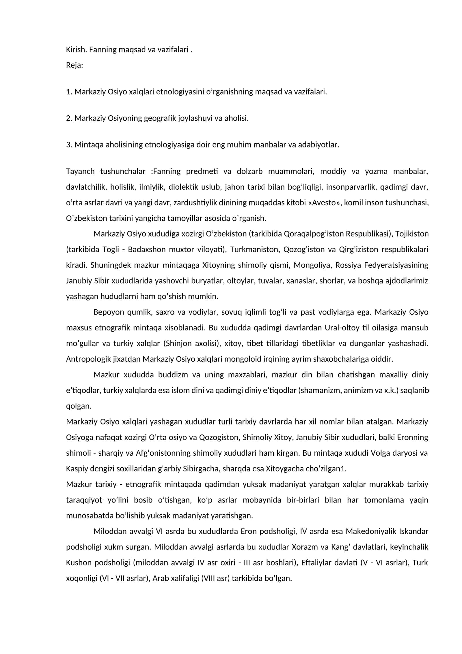 Fanning maqsad va vazifalari 1