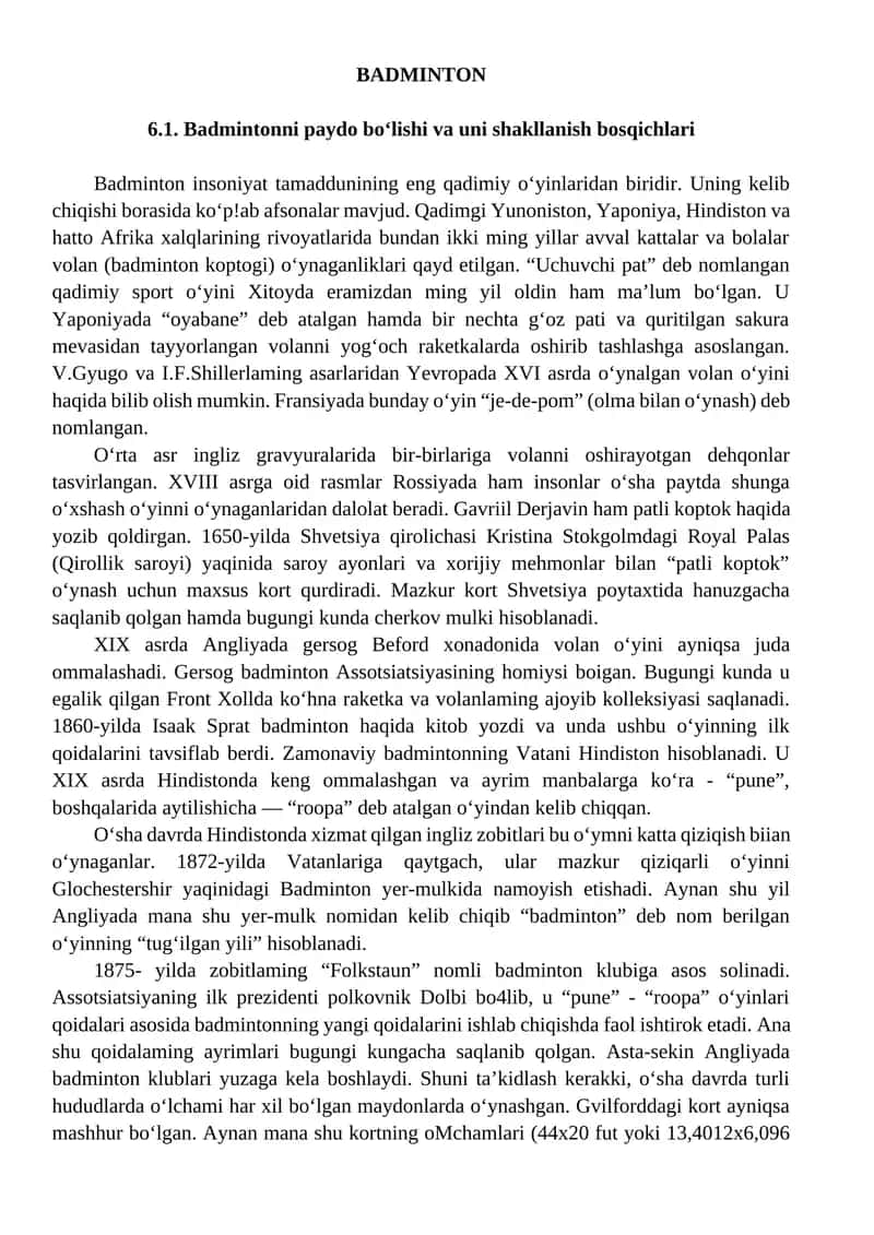 BADMINTON 1