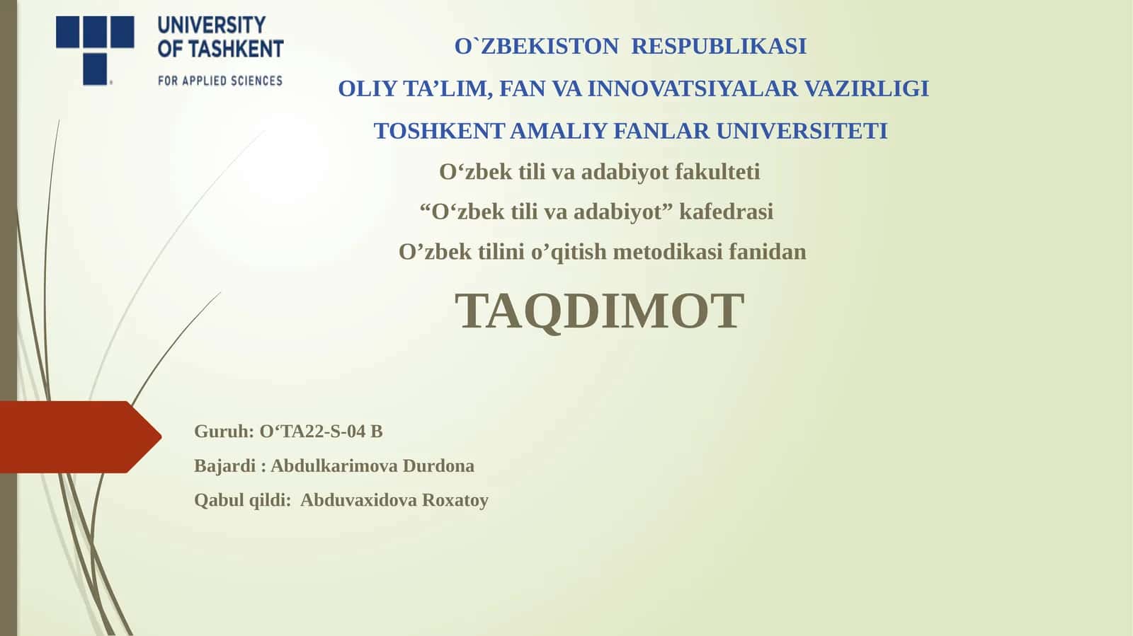 ADABIYOT SABOQLARIDA SHARHLI O’QISH 1