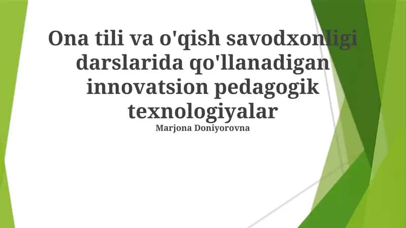 Immersiv Til O'rganish Texnologiyalari 1