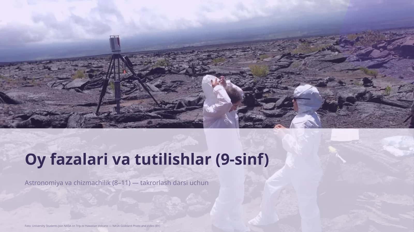 Oy fazalari va tutilishlar (9-sinf) 1