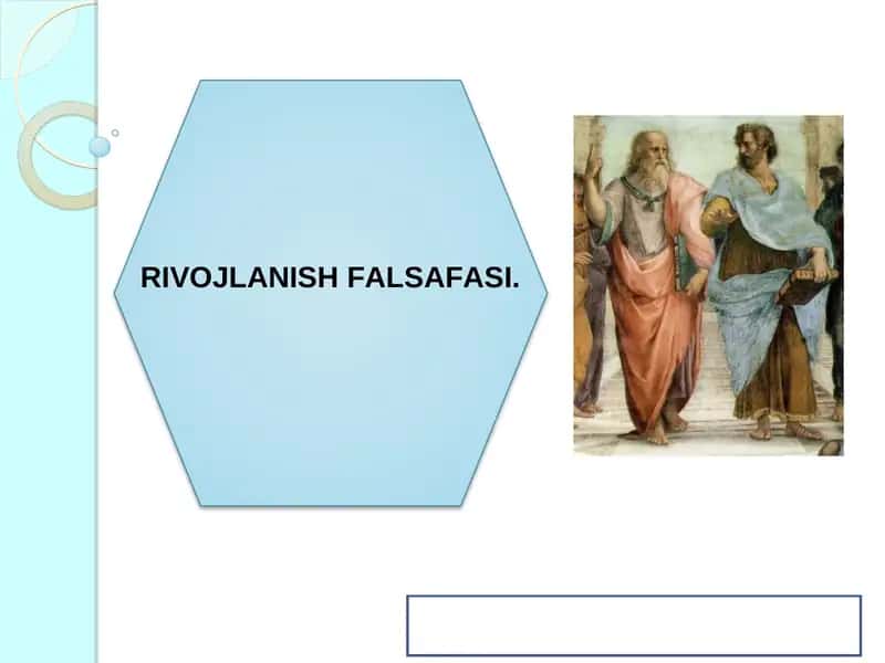 RIVOJLANISH FALSAFASI 1
