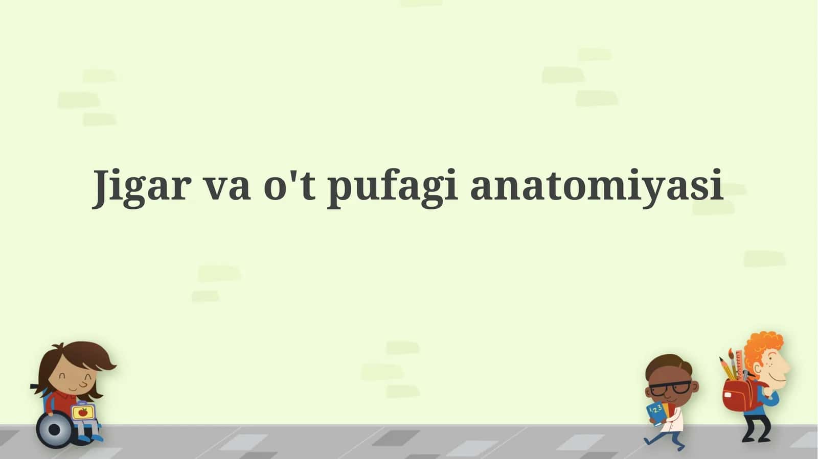 Jigar va o'tpufagianatomiyasi 1