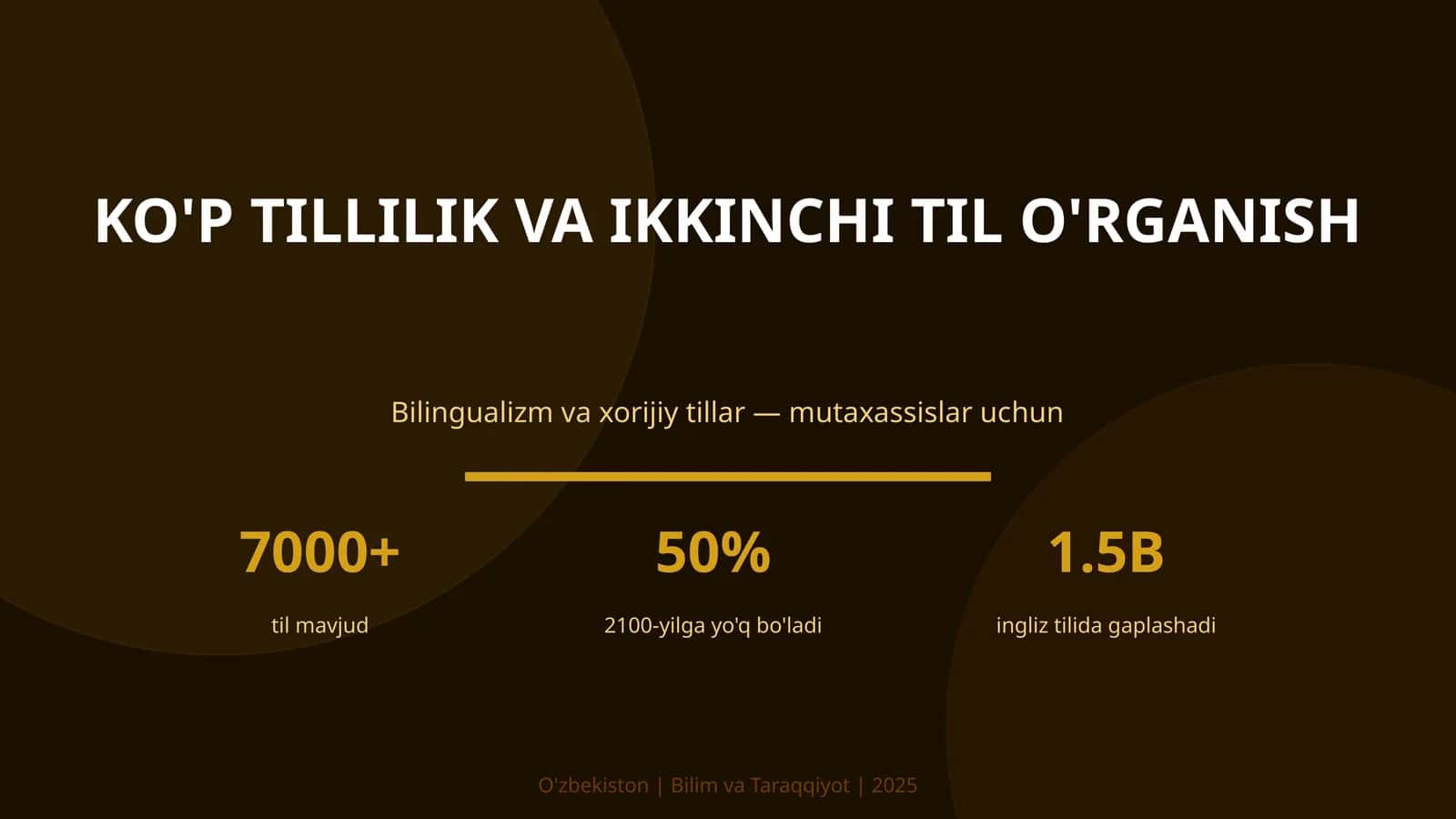 Ko'p tillilik va ikkinchi til o'rganish 1