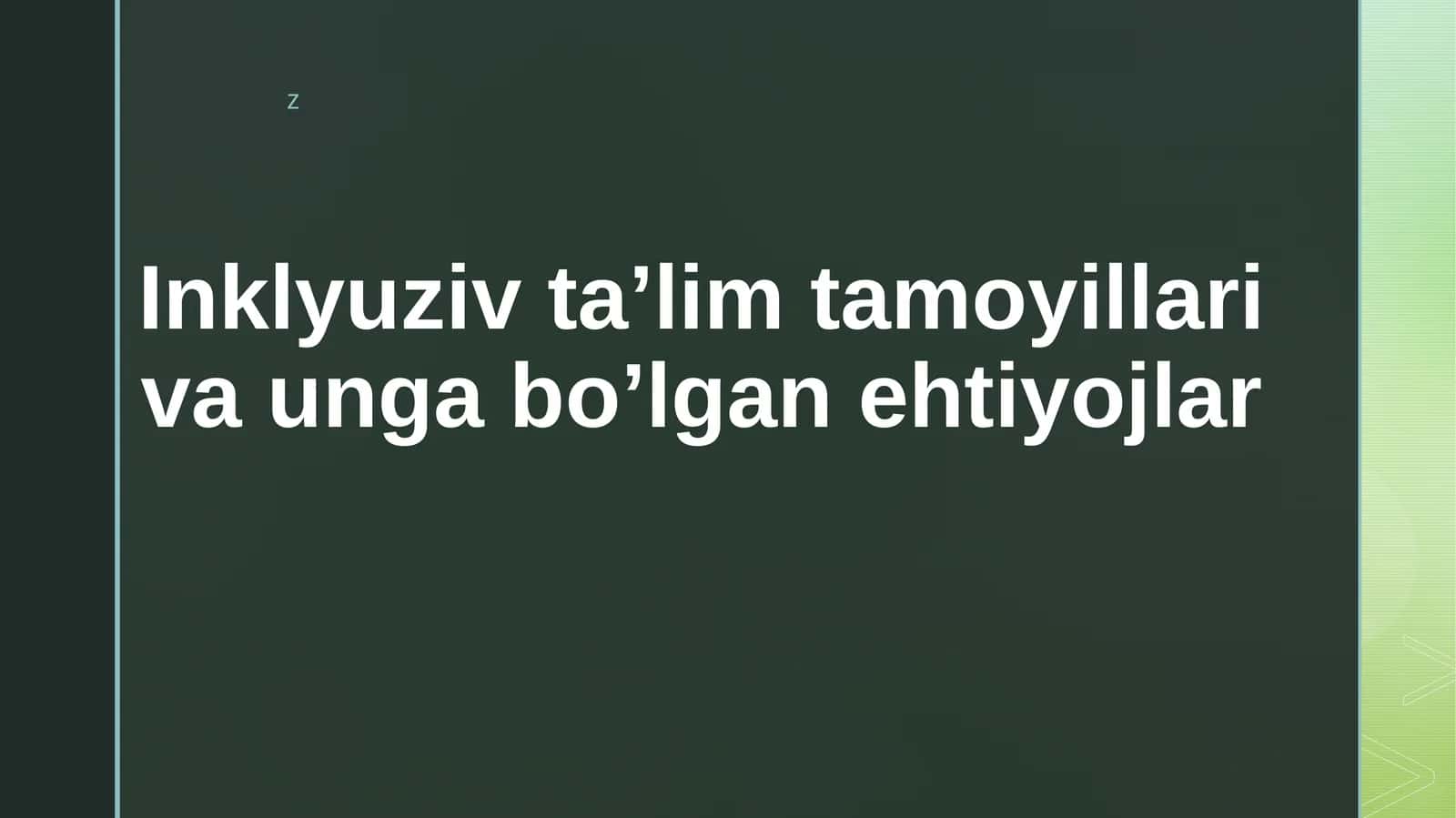 Inklyuziv ta'lim 1
