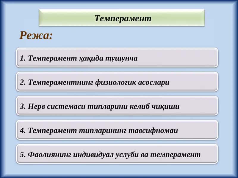 Темперамент 1