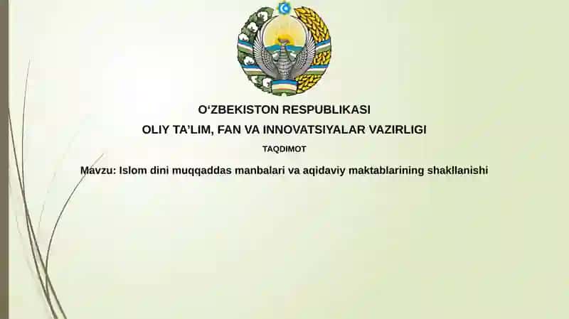 Muqaddas manbalarning shakllanishi va rivojlanishi