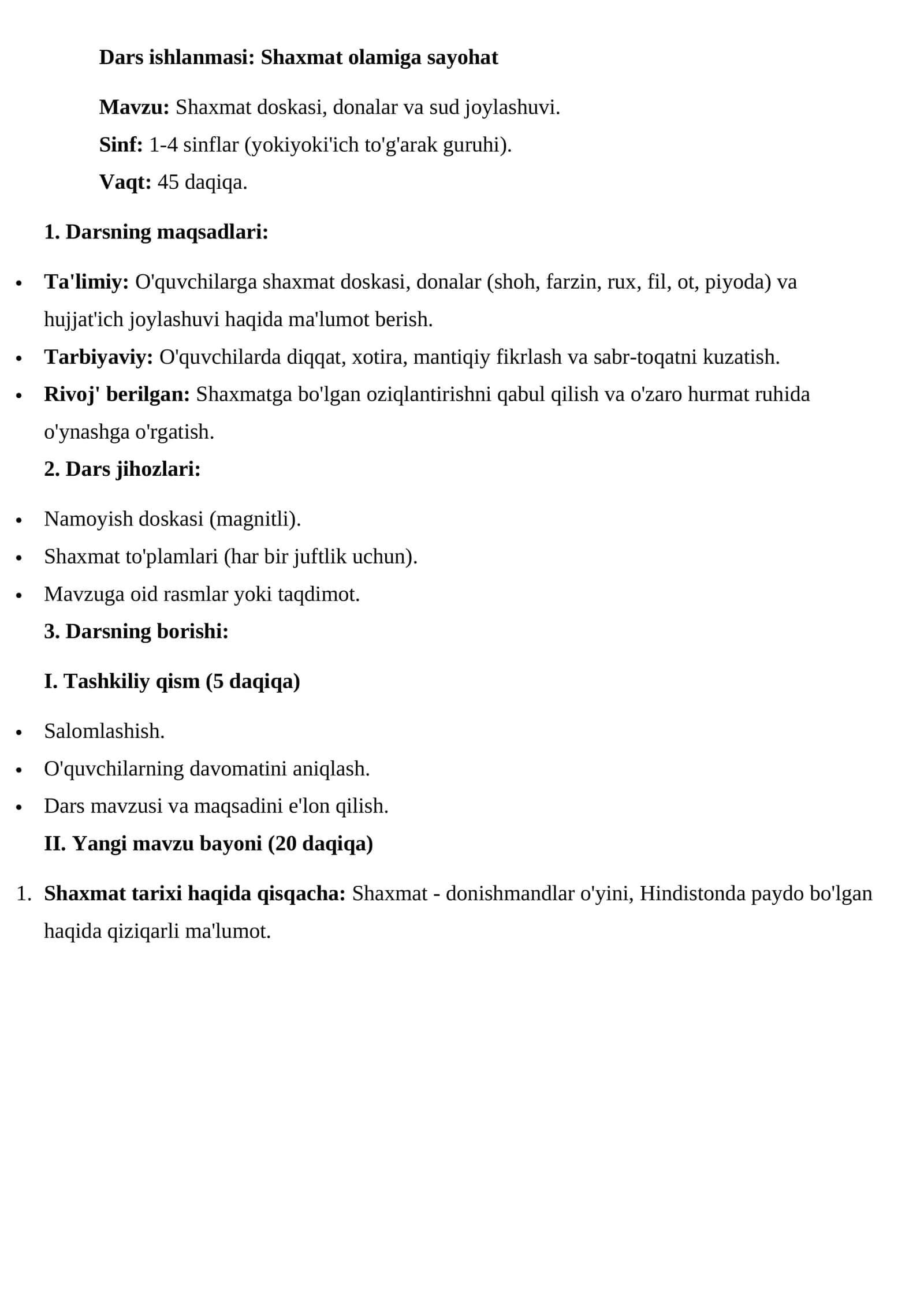 Shaxmat doskasi, donalar va sud joylashuvi 1