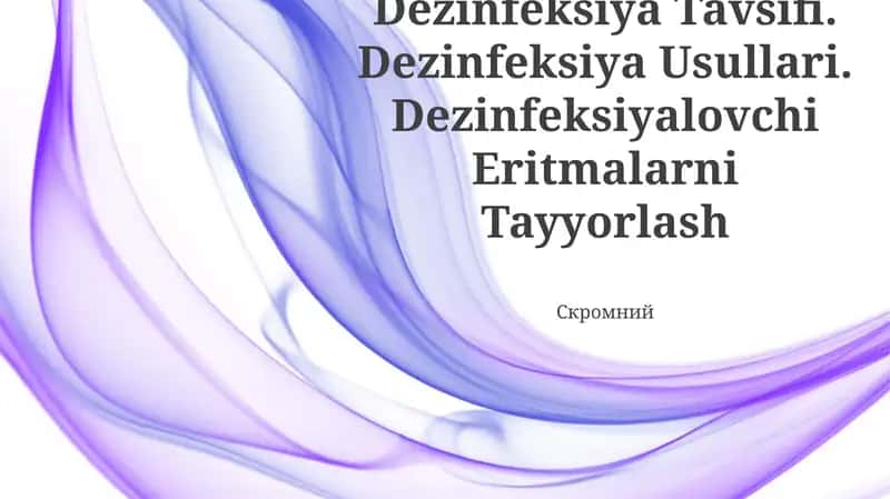 Dezinfeksiya Tavsifi 1