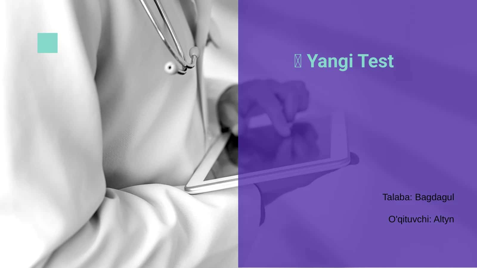 💠 Yangi Test 1
