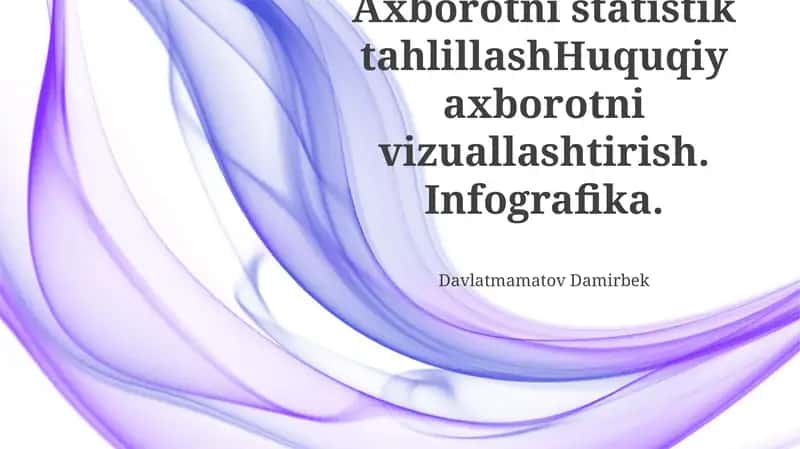 Infografika yaratish tamoyillari 1