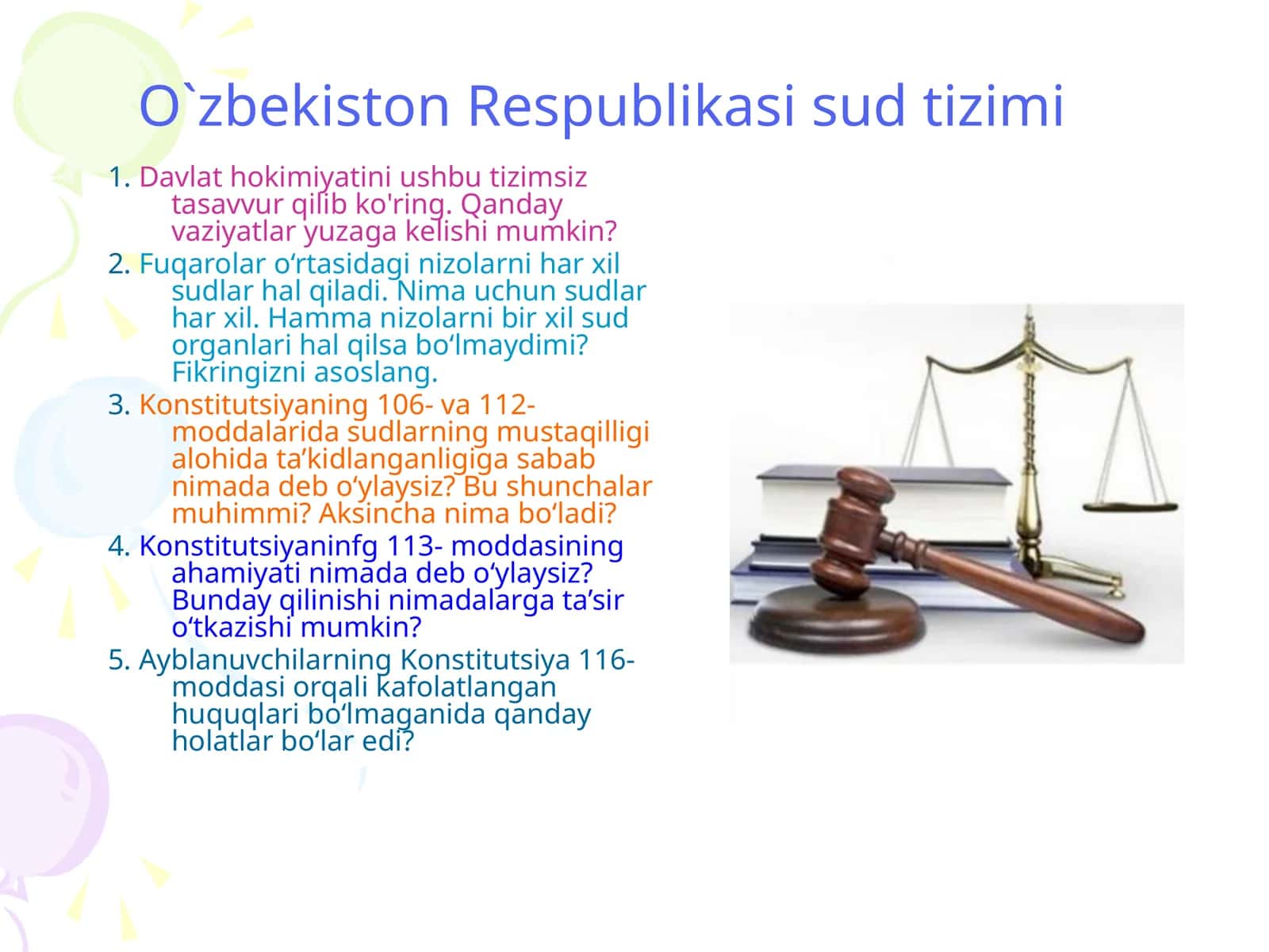 O`zbekiston Respublikasi sud tizimi 1