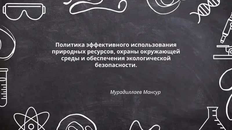 Политика эффективного использования природных ресурсов, охраны окружающей среды и обеспечения экологической безопасности 1