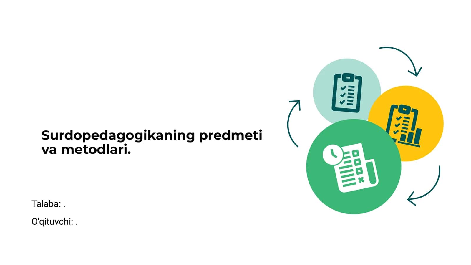 Surdopedagogikaning predmeti va metodlari 1