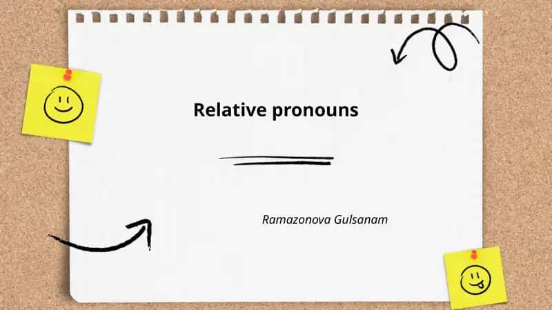 Relative pronouns 1