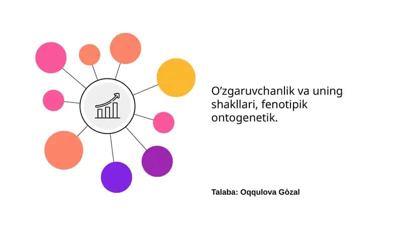 O’zgaruvchanlik va uning shakllari, fenotipik ontogenetik 1